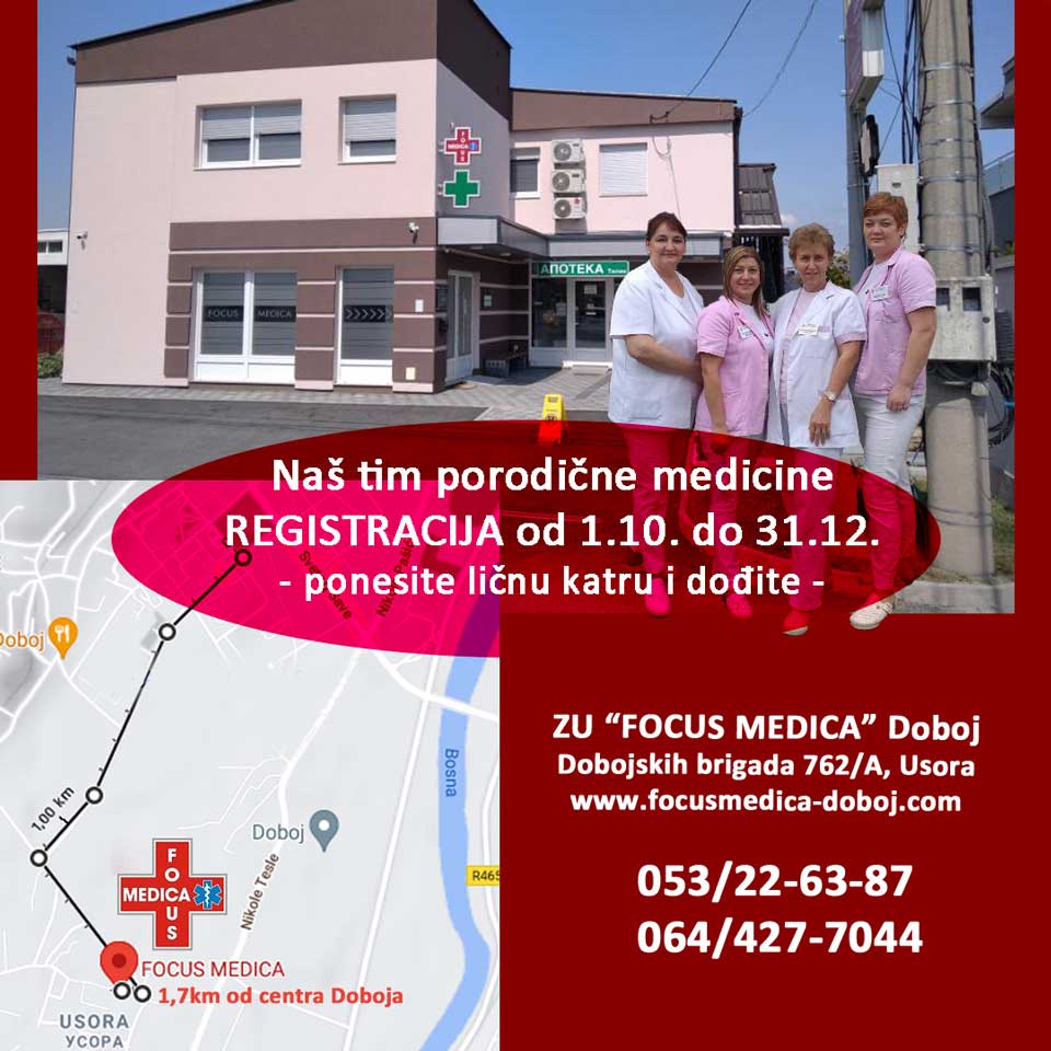 Porodična medicina - registracija - Specijalistički centar ZU "FOCUS MEDICA" Doboj