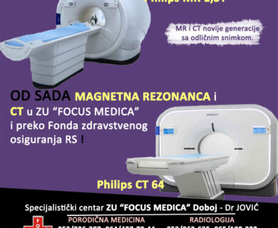 Focus medica Doboj magnenta rezonanca (mr) i ct preko Fonda